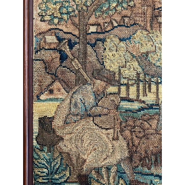 Pair 18th Century Framed French Verdure Tapestry Panels For Sale - Image 17 of 17