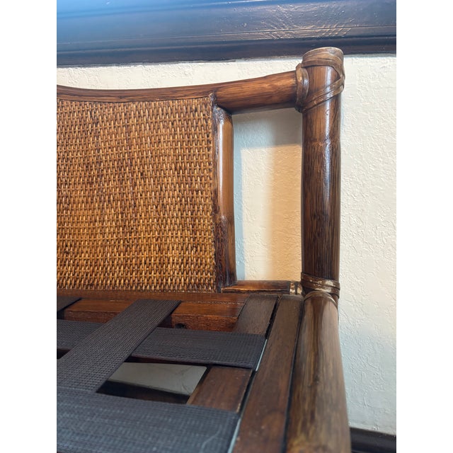 Vintage McGuire Original Rattan Three-Seat Sofa For Sale - Image 12 of 14