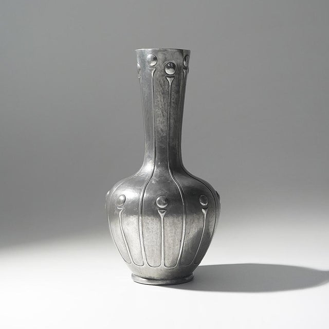 Art Deco Pewter Vase by Bellotti, 1920s For Sale - Image 13 of 13