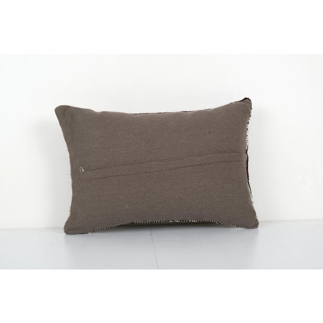 Turkish Goat Hair Kilim Pillow Cover For Sale - Image 4 of 4