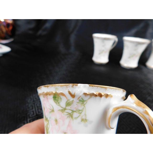 1900s imoges Gerard, Dufraisseix & Abbot Chocolate Cups - Set of 4 For Sale - Image 9 of 12