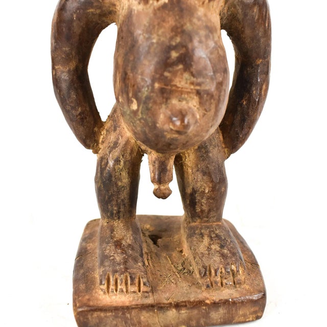 Wood Early 20th Century Yoruba Ibeji Male Miniature Figure 10 Inch Nigeria For Sale - Image 7 of 7