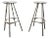 Pair of Knoll Amat-3 Twist Aluminum Bar Height Stool For Sale