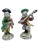 Antique Porcelain Musical Monkey Statues - a Set of Two For Sale - Image 10 of 12
