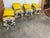 1970s Set of Vintage Mid Century Chromes and Yellow Vinyls Four Chairs and Table For Sale - Image 5 of 8