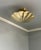 Not Yet Made - Made To Order Brass Scalloped Semi-Flush Mount Ceiling Light Handmade Brass For Sale - Image 5 of 6