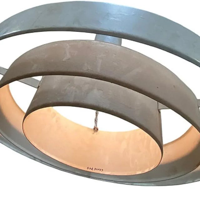 Mid-Century "Saturn" Ceiling Steel 19" Pendant by Kurt Versen, 18 Available For Sale - Image 9 of 9