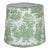 16" Sage Toile Drum Lamp Shade For Sale