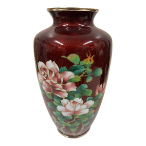 Mid-20th Century Vintage Japanese Cloisonné Enamel Vase
