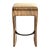 Art Deco "Utopia" Bar Stool With Walnut and Steel Details, Hand Crafted For Sale - Image 3 of 6