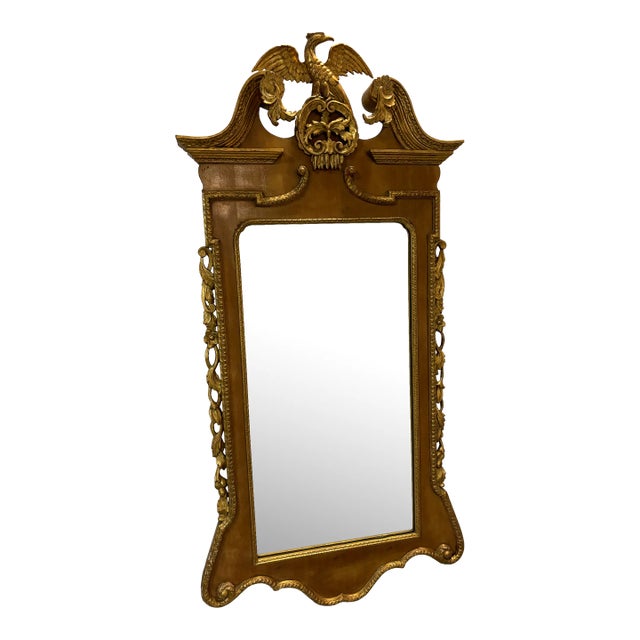 1950s George II Style Parcel Gilt Mirror For Sale