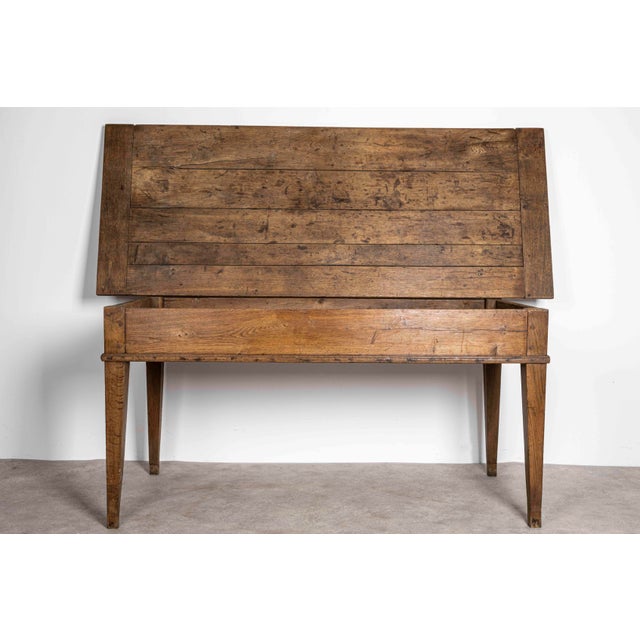 Brown Antique French Farmhouse Dining Table, 1800s For Sale - Image 8 of 13