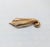 Metal Vintage 1968 Signed Napier Goldtone Slatted Curled Leaf Brooch For Sale - Image 7 of 9