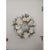 English White Roses & Sage Door Wreath 17" Flower Elegant Summer Spring Gorgeous For Sale - Image 11 of 17