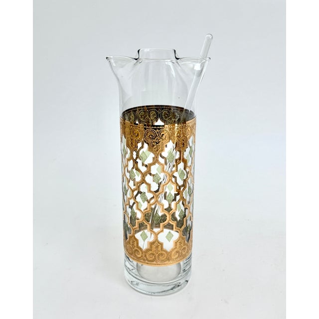 Culver Ltd. Mid-Century Culver Valencia Rocks Glasses & Pitcher - Set of 7 For Sale - Image 4 of 8