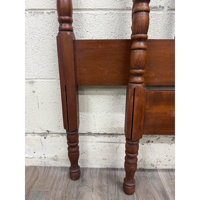 Vintage Full Size Jenny Lind Spindle Bed Spool Headboard and Footboard For Sale - Image 12 of 12