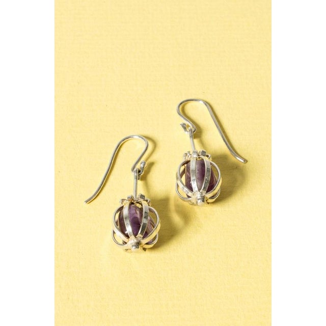 Modernist Silver Earrings by Arvo Saarela, 1958, Set of 2 For Sale - Image 9 of 11