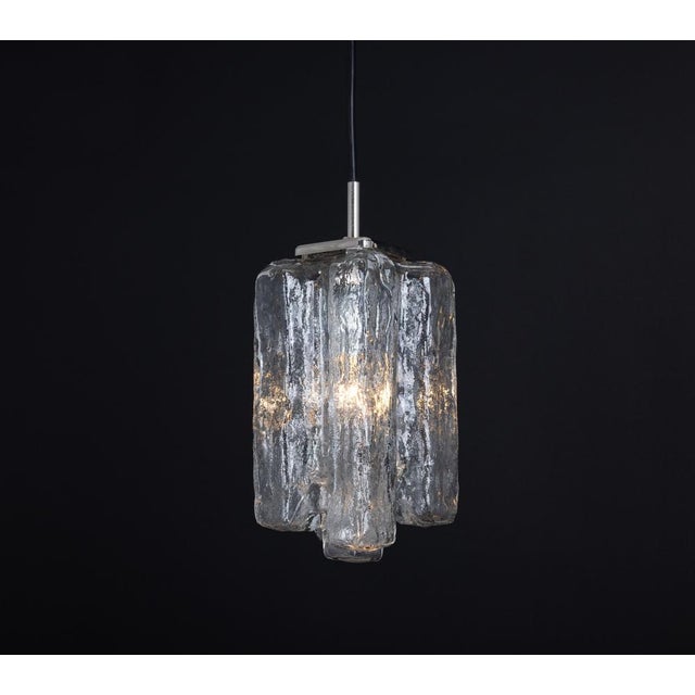 Murano Glass Granada Pendant Light by Kalmar, Austria, 1970s For Sale - Image 12 of 16