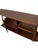 A striking Mid-Century Modern design, this extra-long 72” walnut console features a beautifully architectural silhouette...