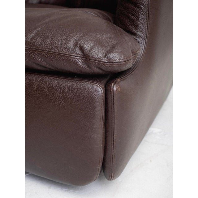 Leather "Confidential" Chair by Alberto Rosselli for Saporiti For Sale - Image 12 of 13