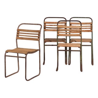 Vintage Garden Chairs, 1920, Set of 4 For Sale