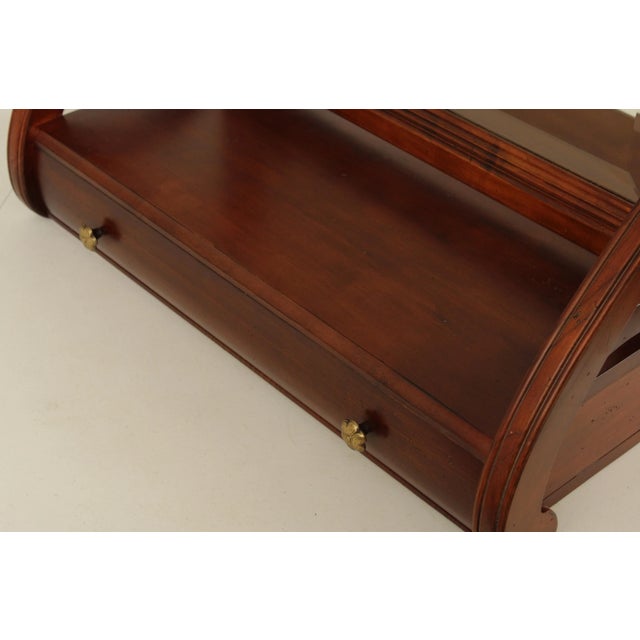 Wood Ethan Allen British Classics Dresser Top Mirror For Sale - Image 7 of 13