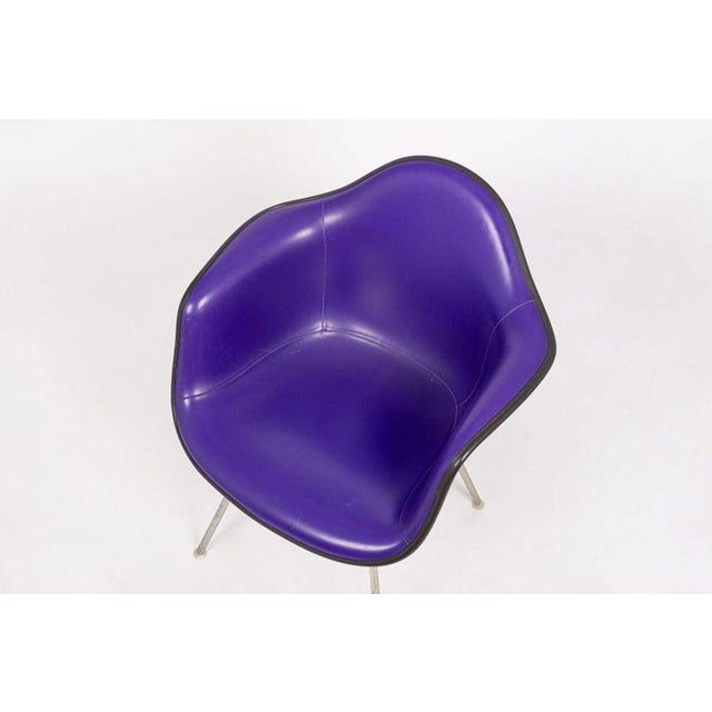 Metal Mid Century Purple Dax Lounge Chairs by Eames for Herman Miller, 1960s For Sale - Image 7 of 14