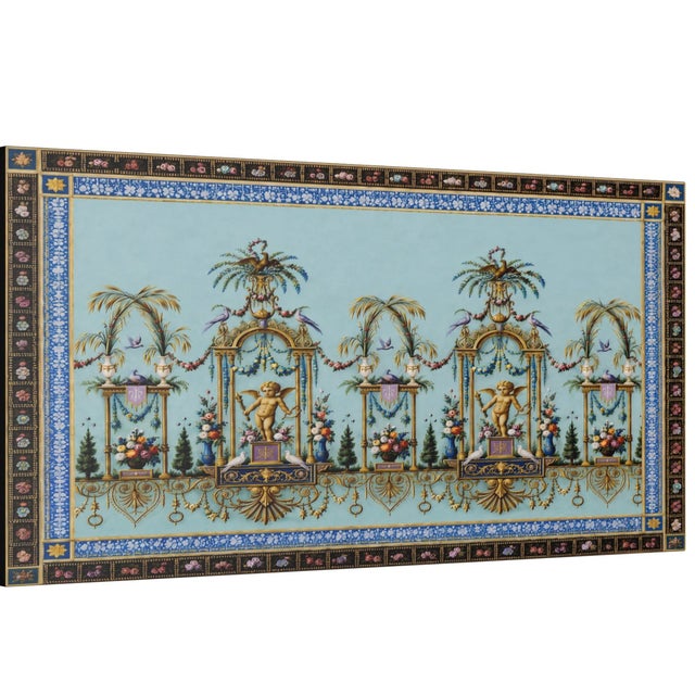 Atelier Aria Lumae Palais De Versailles Arabesque Neoclassical Overdoor Grand Architectural Board Print For Sale - Image 4 of 14