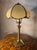 Brass Lamp with Corinthian Column and Pâte de Verre Lampshade, 1890s For Sale - Image 9 of 9