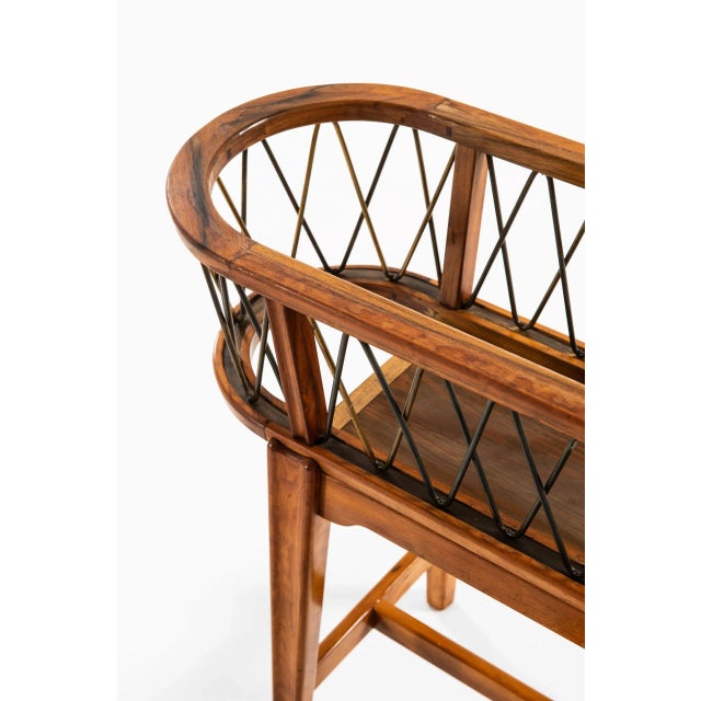 1940s Plant Stand Table Attributed to Carl-Axel Acking, Sweden, 1940s For Sale - Image 5 of 9