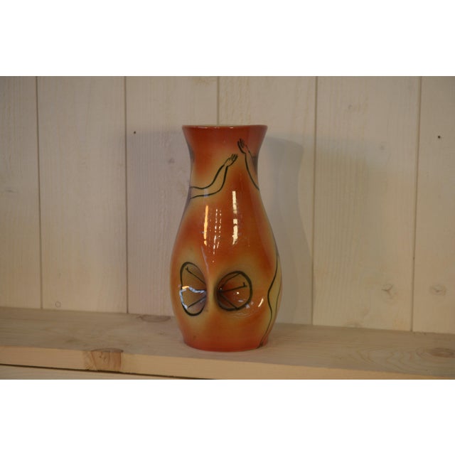 Dancer Ceramic Vase by JC for Accolay, 1960s, in Good conditions. Designed 1960 to 1969 This piece has an attribution...