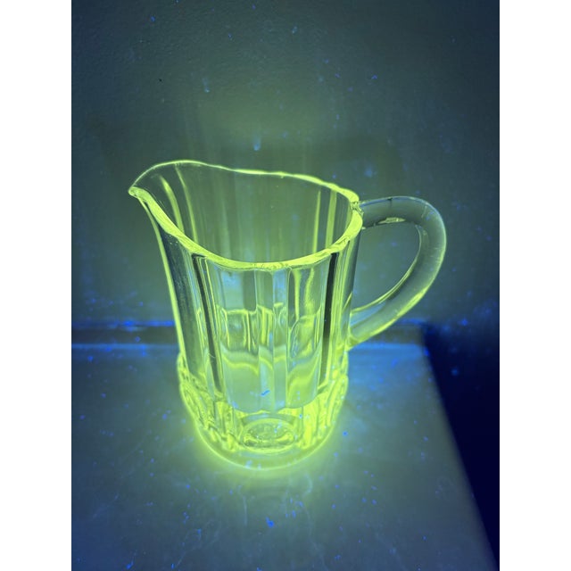 Transparent 1892 Antique Early American Pattern Glass u.s. Coin Creamer Pitcher For Sale - Image 8 of 8