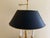 Late 20th Century Vintage French Regency Brass Bouillotte Lamp With Black Tole Shade For Sale - Image 5 of 13