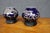 Pair of Japanese Cobalt Blue Porcelain Vases With Copper Overlay For Sale - Image 10 of 12