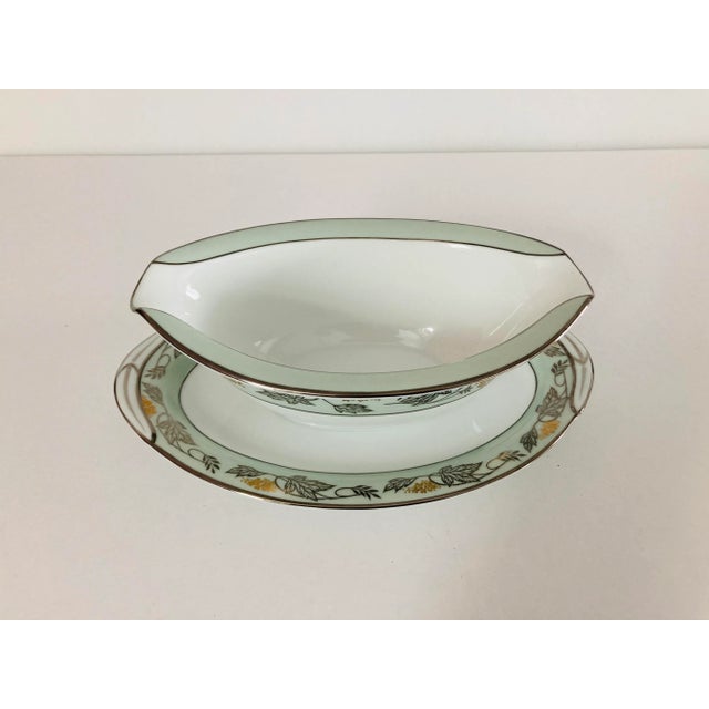 Mid-century Noritake (5487) Silvine Gravy Boat, 1-Piece. Silvine Fine China by Noritake Noritake Silvine (5487) was...
