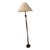 Ironies Floor Lamp With Off White Linen Shade For Sale