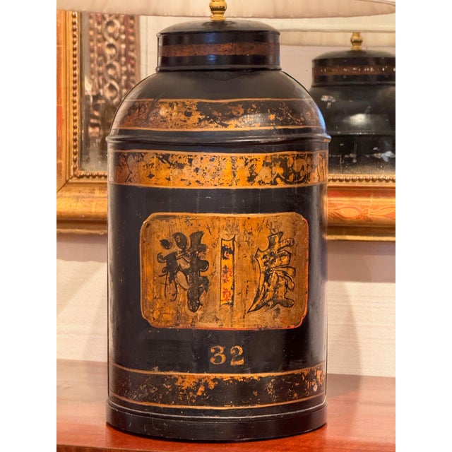 Tea Tin Lamp For Sale - Image 4 of 9