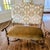Textile 1960s Custom Designed Neoclassical Style Vintage Bench/Loveseat With Carved Wooden Arms, Velour Camel Color Seat & Gold Damask Upholstery For Sale - Image 7 of 8
