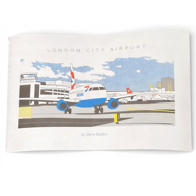Gerry Buxton, London City Airport, 2016, Signed Limited Edition Screenprint For Sale - Image 13 of 18