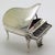 Metal Vintage Italian Handmade Silver Piano Instrument Figurine, Tuscany, 1980s For Sale - Image 7 of 16
