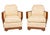 A fabulous British Art Deco three-piece lounge suite, comprising a three-seat sofa and pair of matching armchairs, dating...
