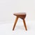 Brutalist Vintage Stool in Wood, 1960s For Sale - Image 3 of 14