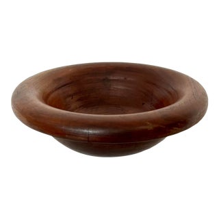 Mid Century Wood Bowl For Sale