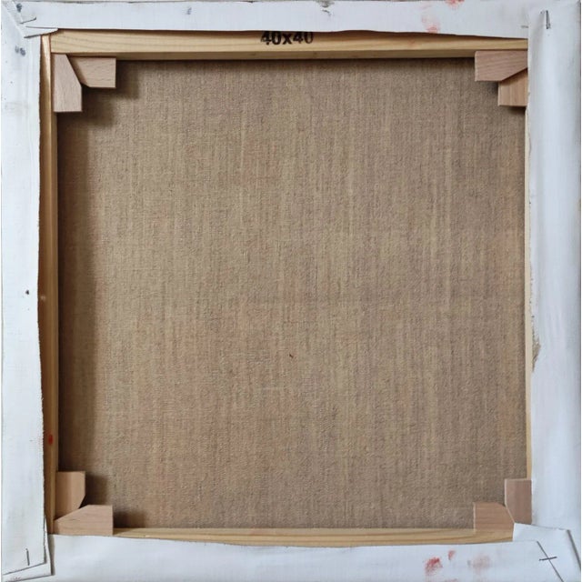 "Vibrato Landcape" Original Contemporary Oil Painting on Canvas by Sophie Dumont, Framed For Sale - Image 4 of 10