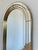 Large Vintage Deknudt Arched Beveled Panel Mirror – Gold, Belgium, 1980s For Sale - Image 4 of 12