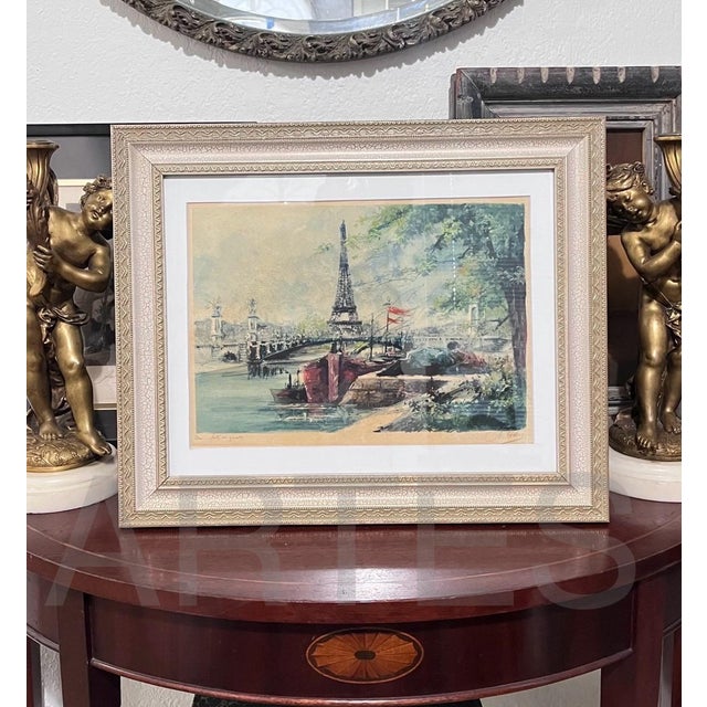 Vintage French Eau Forte Originale Aquatint Etching. Signed For Sale - Image 6 of 7