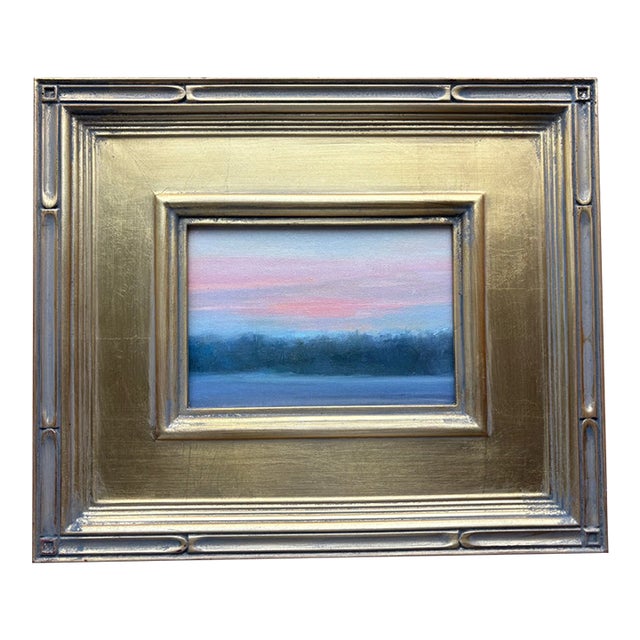 Contemporary Abstract Expressionist Sunset Over Water in Plein Air ...