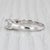 2010s 0.87ctw Princess Diamond 3-Stone Engagement Ring 14k White Gold Size 6.5 For Sale - Image 5 of 8