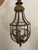 English Vintage Leafy Foliate Lantern in Patinated Brass For Sale - Image 3 of 6
