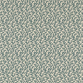 Sample - Schumacher Folly Wallpaper in Peacock Blue For Sale
